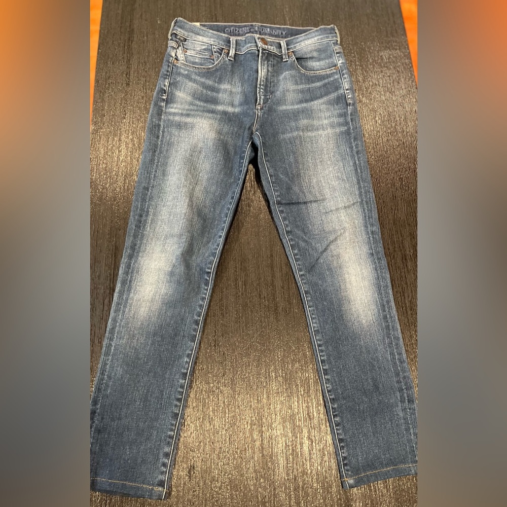 Citizens Of Humanity Blue Straight Leg Jeans